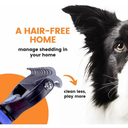 Stainless Steel Double-Sided Pet Detangling Comb for Dogs and Cats - Grooming Shedding Brush with Optimal Blade Spacing for Effective Matting and Fur Removal