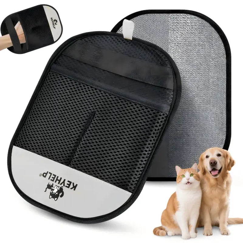 Pet Hair Removal Glove for Dogs & Cats, Pet Hair Remover Electrostatic Gloves Two-Way Brush Sticky Hair Remover Cat Hair Dog Hair Glover Grooming Removal Cleaningfor Clothing, Couch, Bed, Carpet, Car Seat